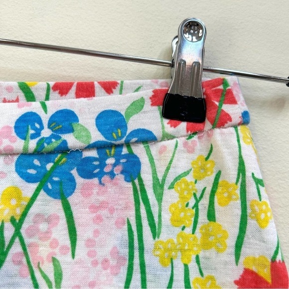Vintage Haymaker Floral Button Down Skirt Skort w/ Shorts Made in USA, Size S - Picture 9 of 11